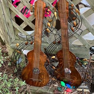 NAADAM Wooden Guitar Wall Decor